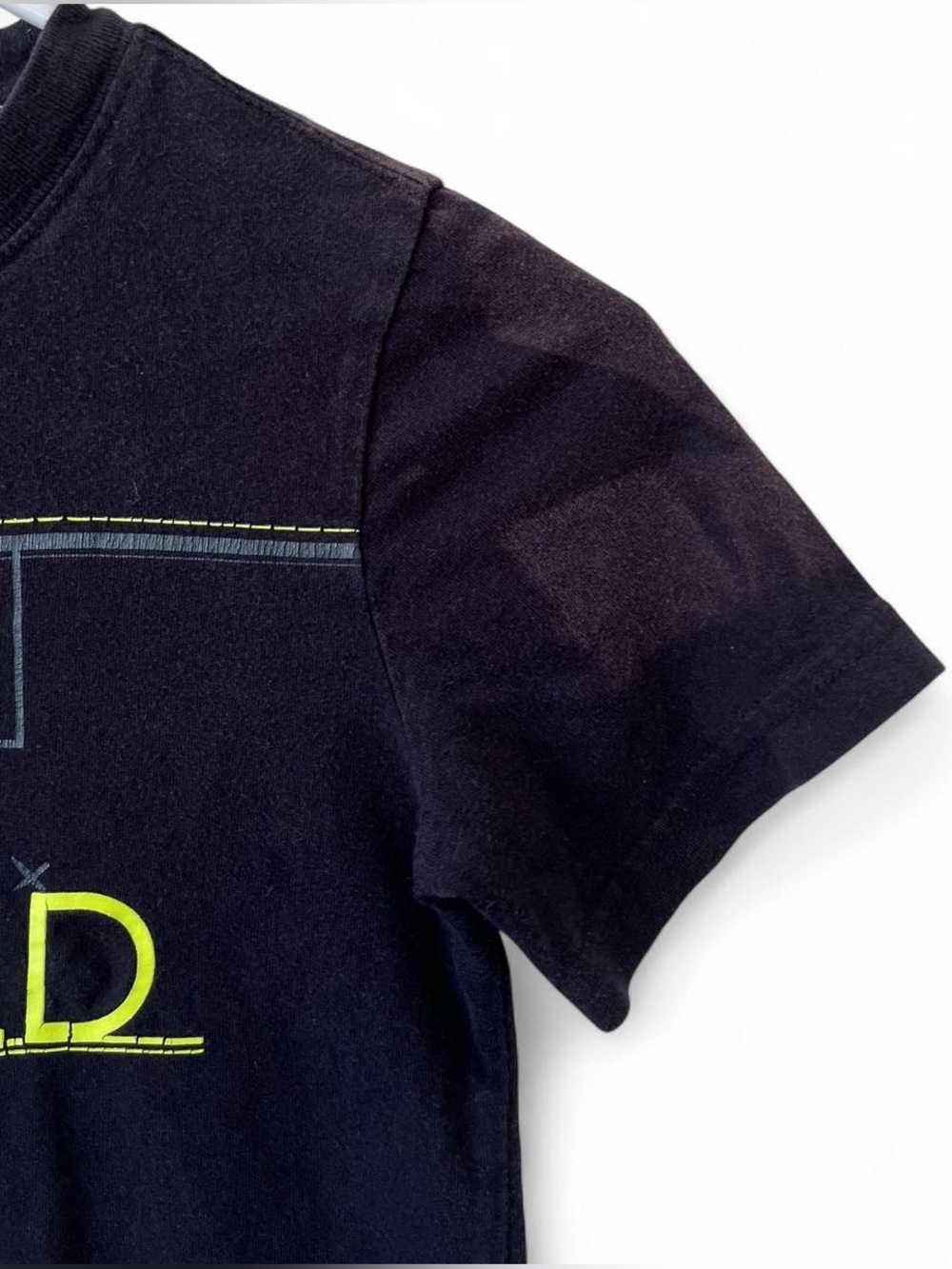 Boys Small 6/7 Black Short Sleeve Graphic T-Shirt Athletic Soccer Crewneck Play - Picture 4 of 8
